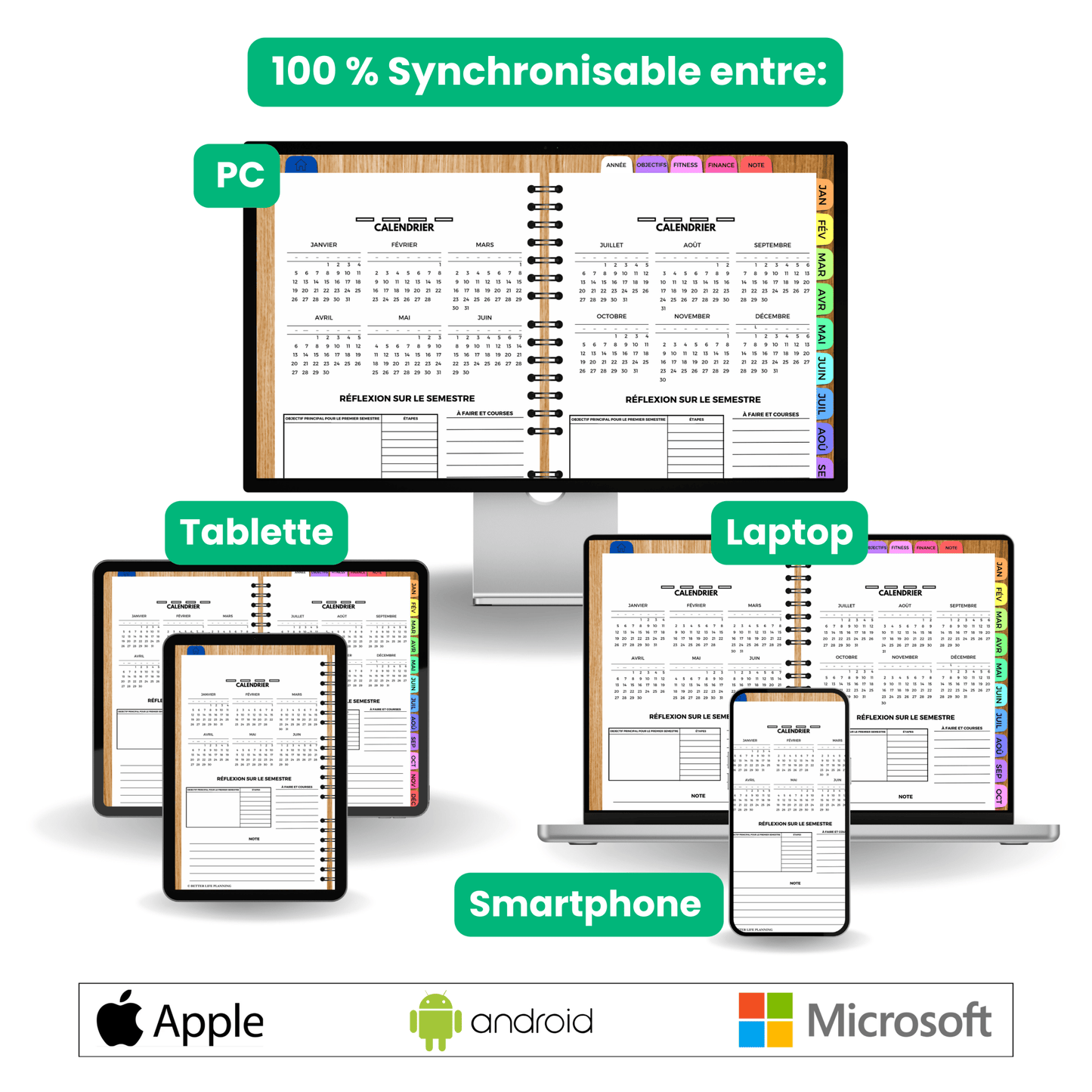 PLANNER NUMÉRIQUE TOUT-EN-UN (Version Française)