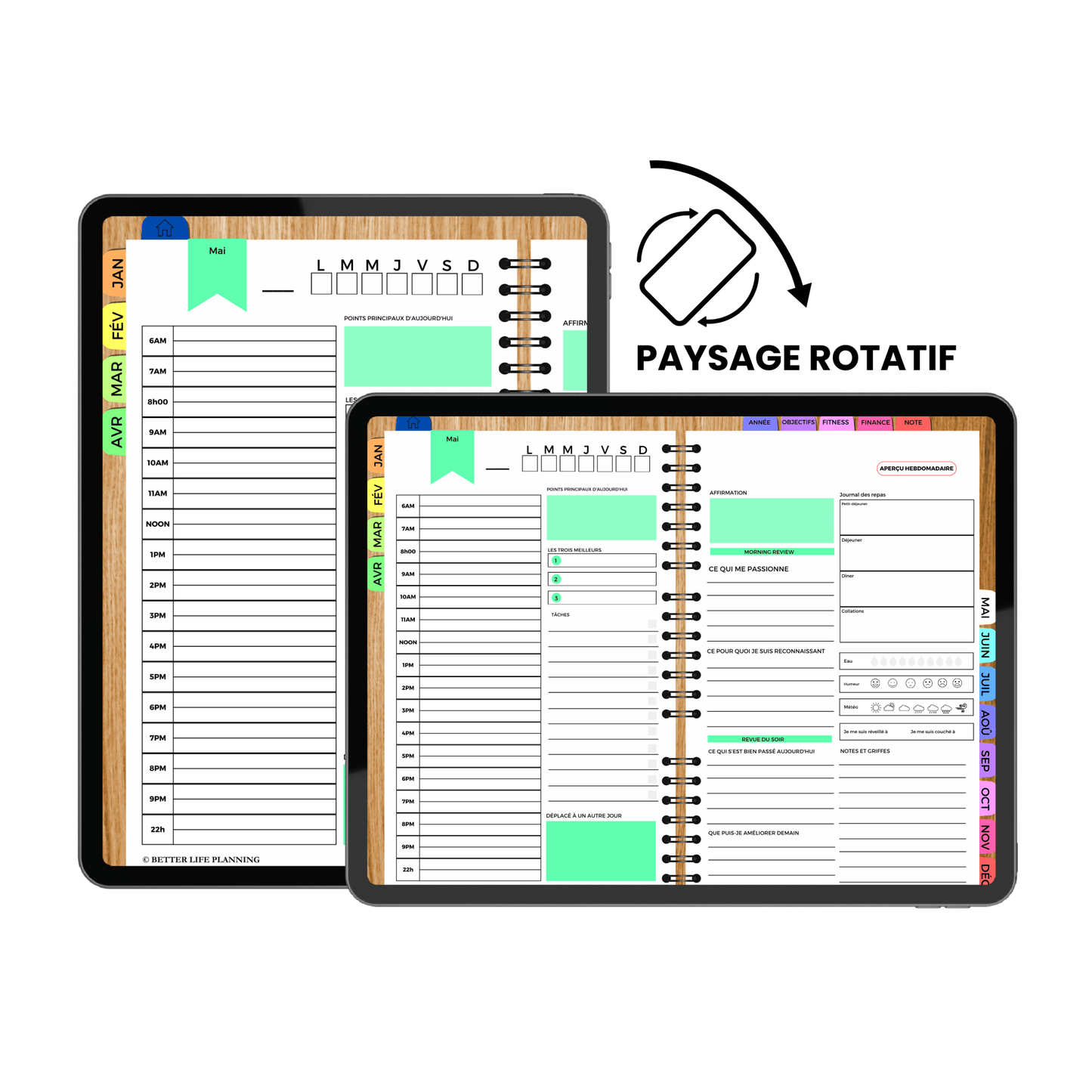 PLANNER NUMÉRIQUE TOUT-EN-UN (Version Française)