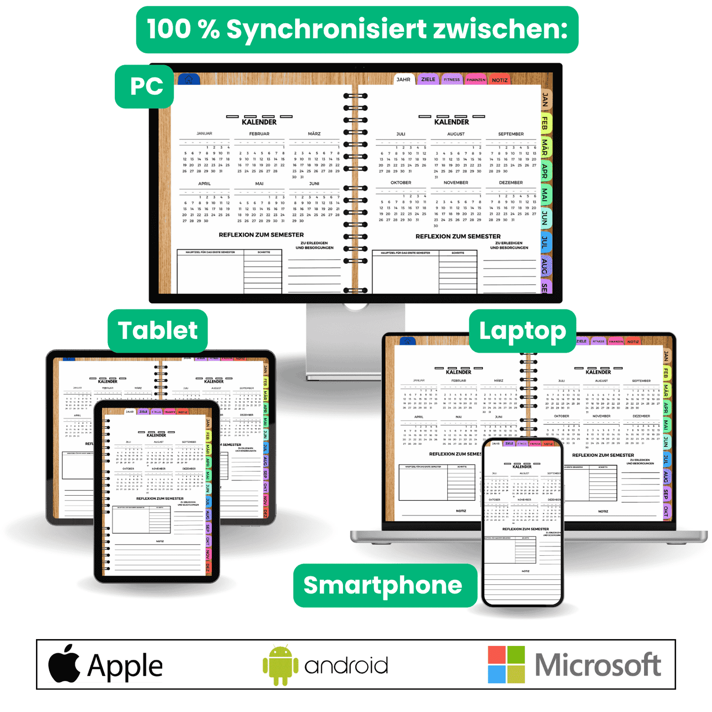 ALLES-IN-EINEM DIGITALER PLANER (Deutsche Version)