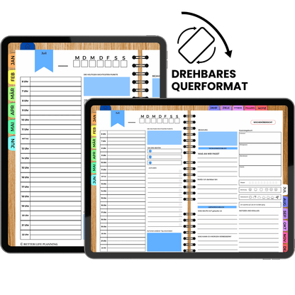 ALLES-IN-EINEM DIGITALER PLANER (Deutsche Version)