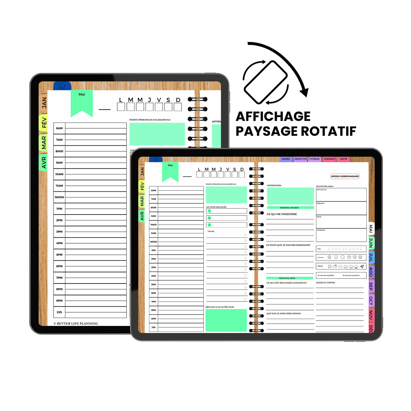 PLANNER NUMÉRIQUE TOUT-EN-UN (Version Française)